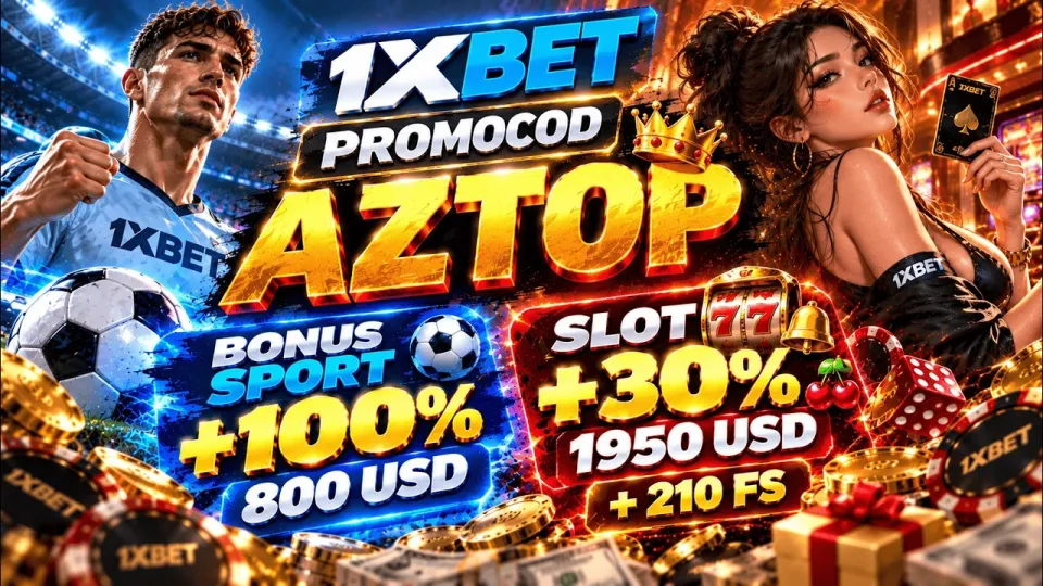 1xbet Promo 2026: 5 Steps to Claim Code AZTOP Bonuses and 210 Free Spins